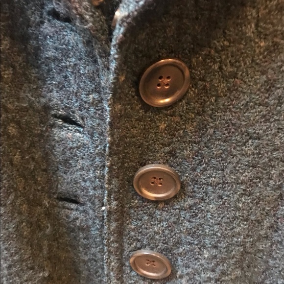 Banana Republic Green Tweed Pea Coat Size XS - Picture 3 of 8